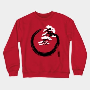 ZEN circle with bonsai Crewneck Sweatshirt